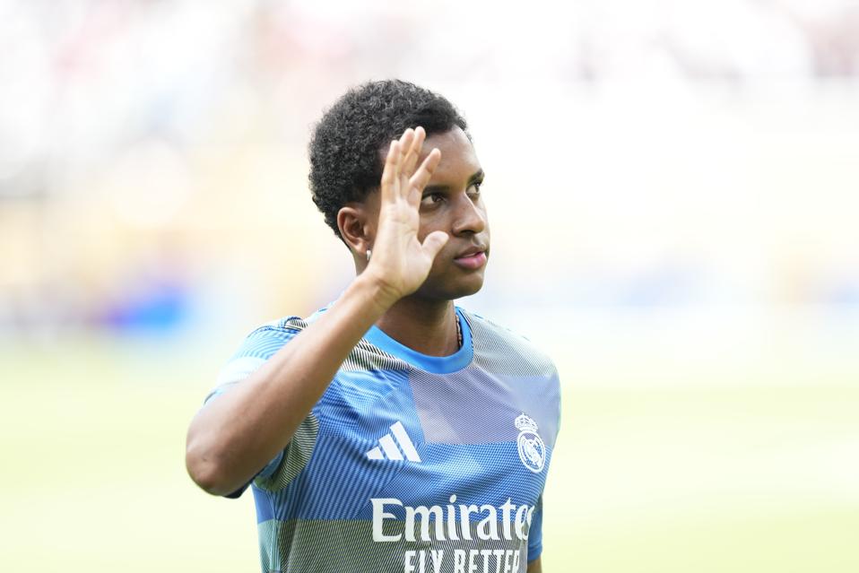 Rodrygo Goes in Real Madrid training gear.