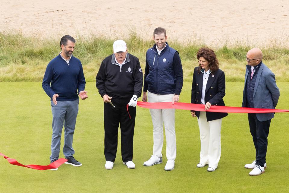 US President Donald Trump Opens Aberdeen Golf Course