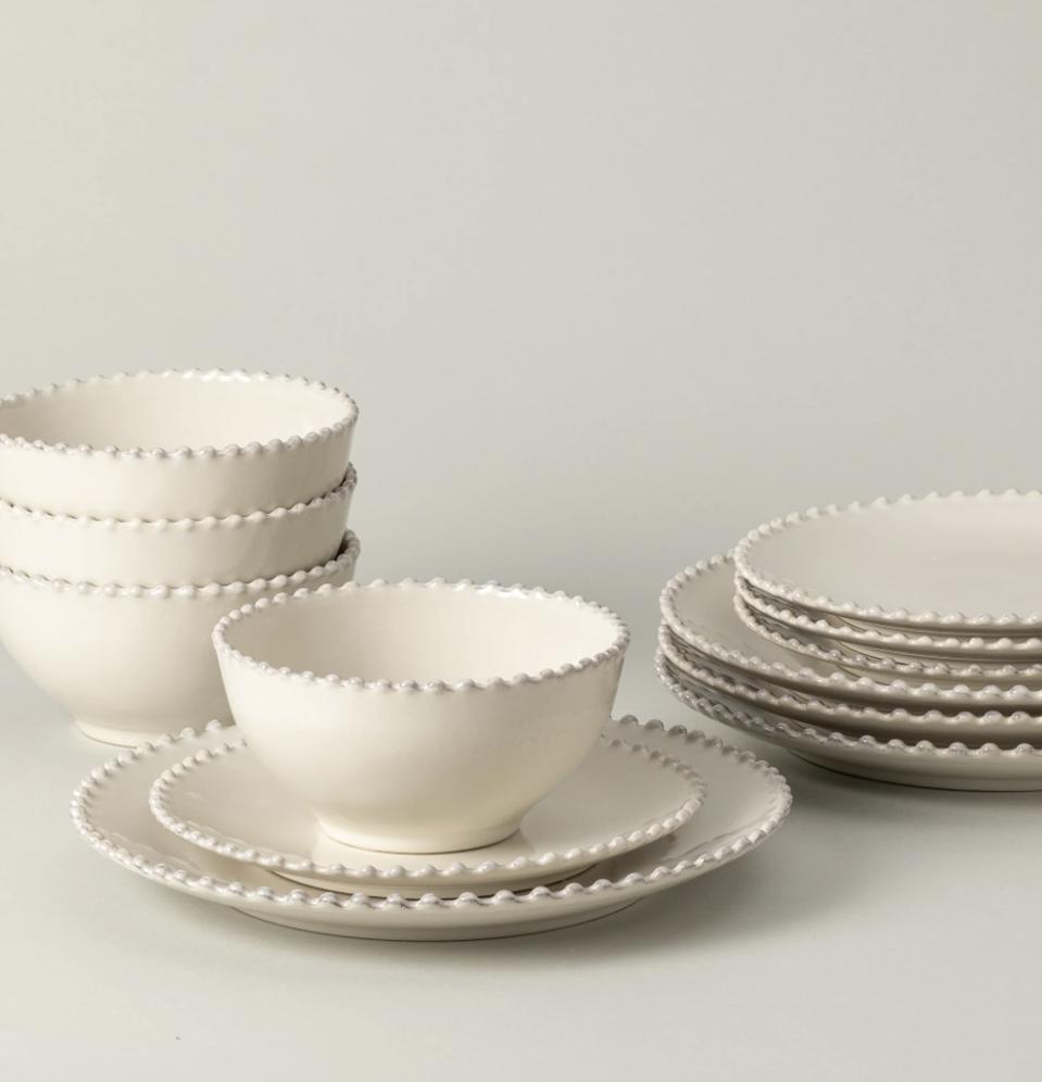 bowls crate and barrel white dinnerware