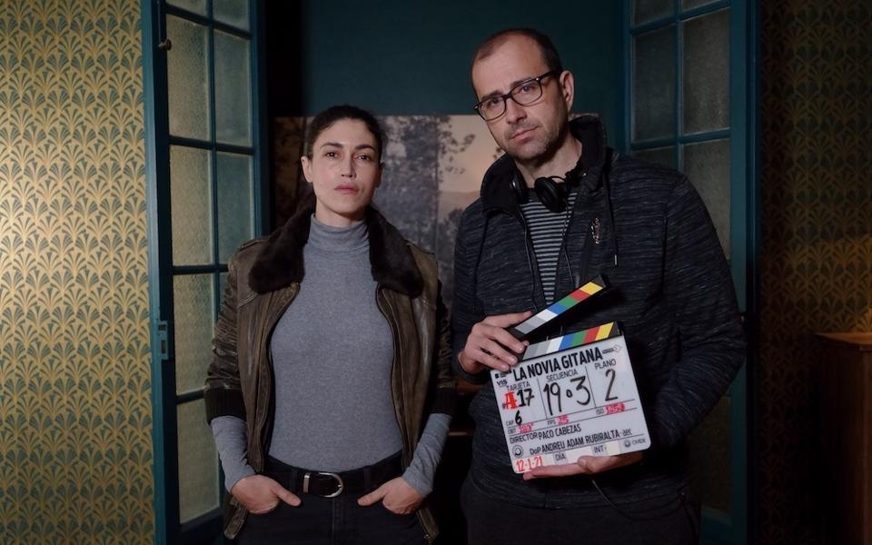 Photo of Director Paco Cabezas during the filming of "The Gypsy Bride."