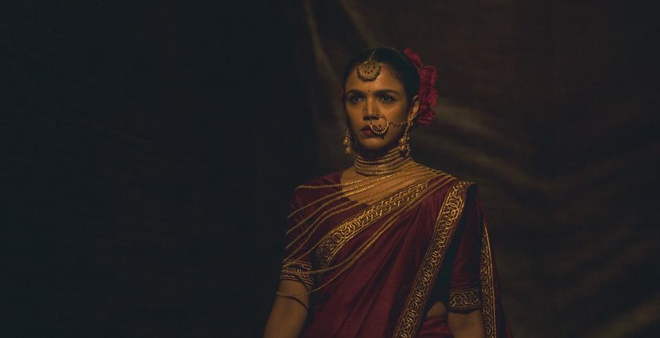 Indian actor Supriya Pilgaonkar in a still from Netflix India original 'Mandala Murders'.