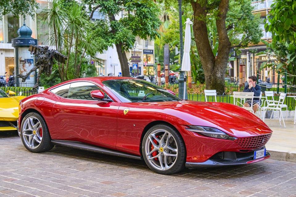 Ferrari Roma grand touring car in Monaco