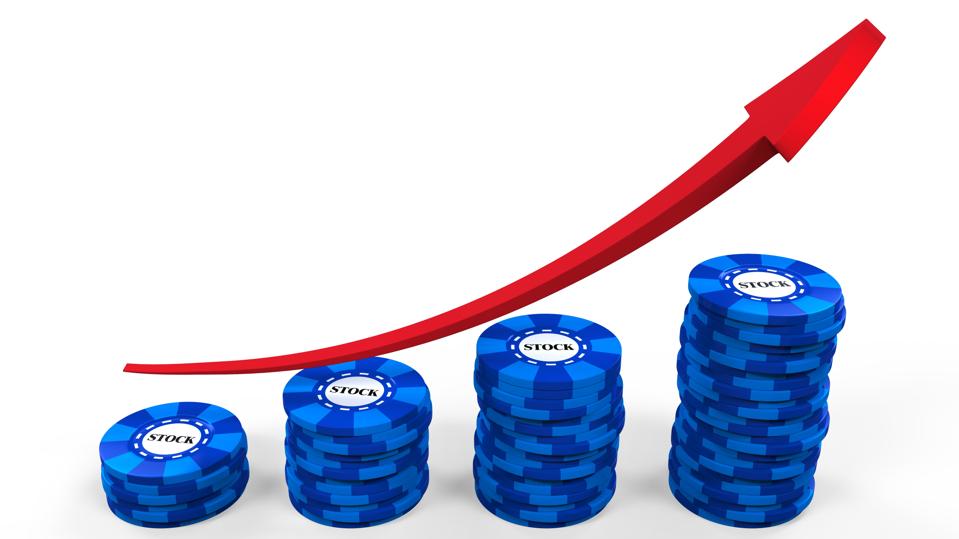 Blue Chips with a rising arrow for the top blue chip stocks so far in 2025.