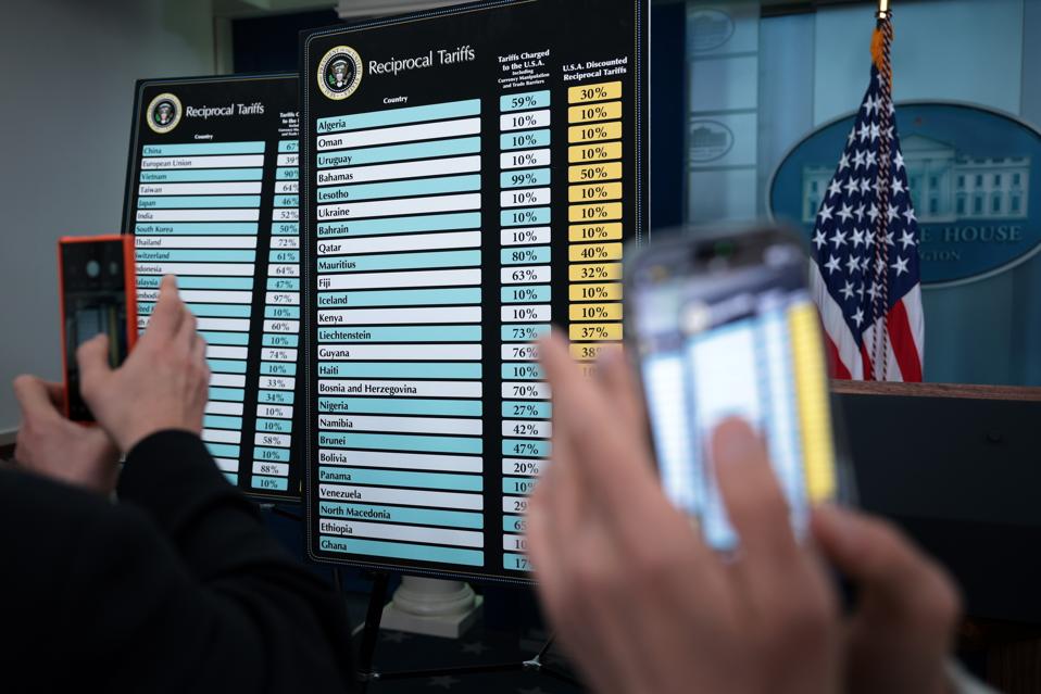 President Trump Holds "Make America Wealthy Again Event" In White Houtilize Rose Garden