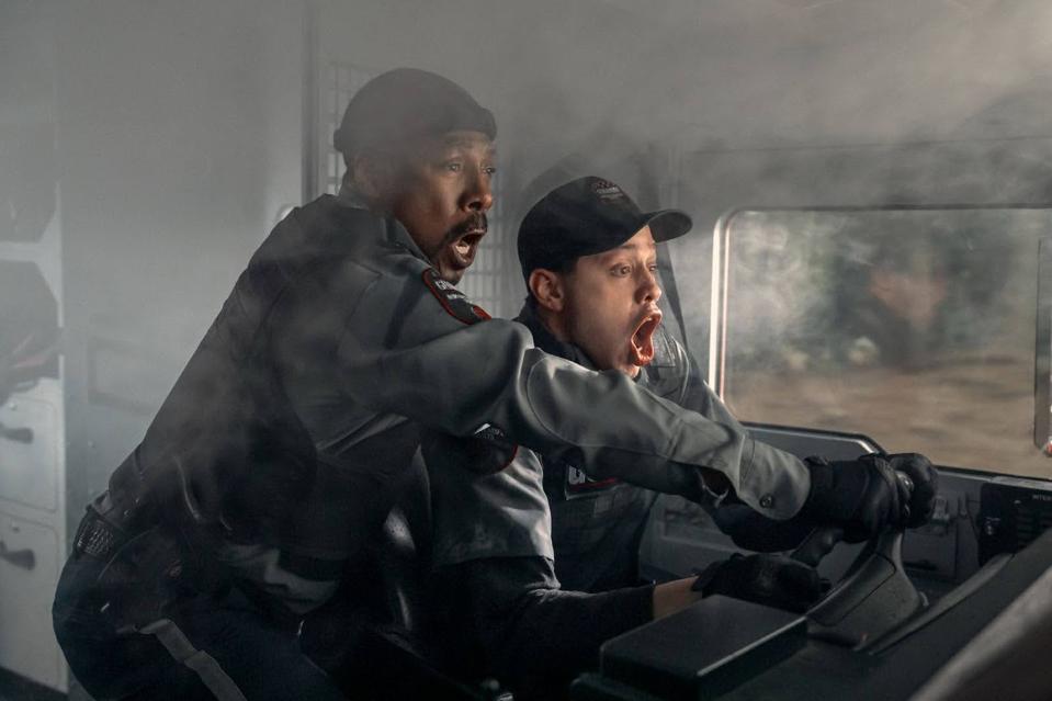 Eddie Murphy and Pete Davidson in "The Pickup."