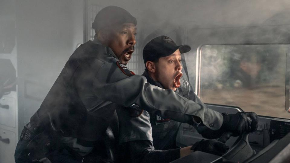 Eddie Murphy and Pete Davidson in "The Pickup."