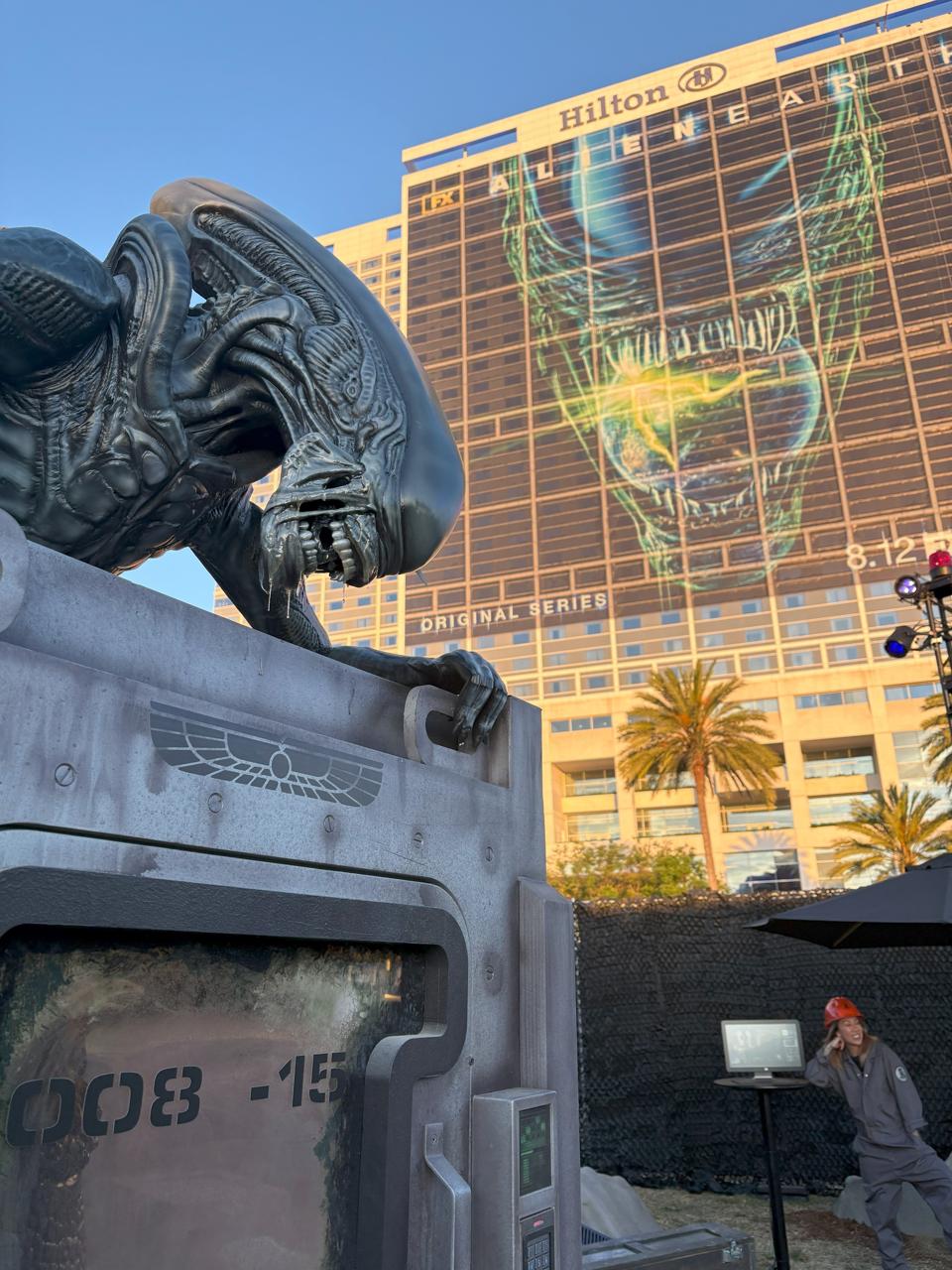 Alien over Hilton