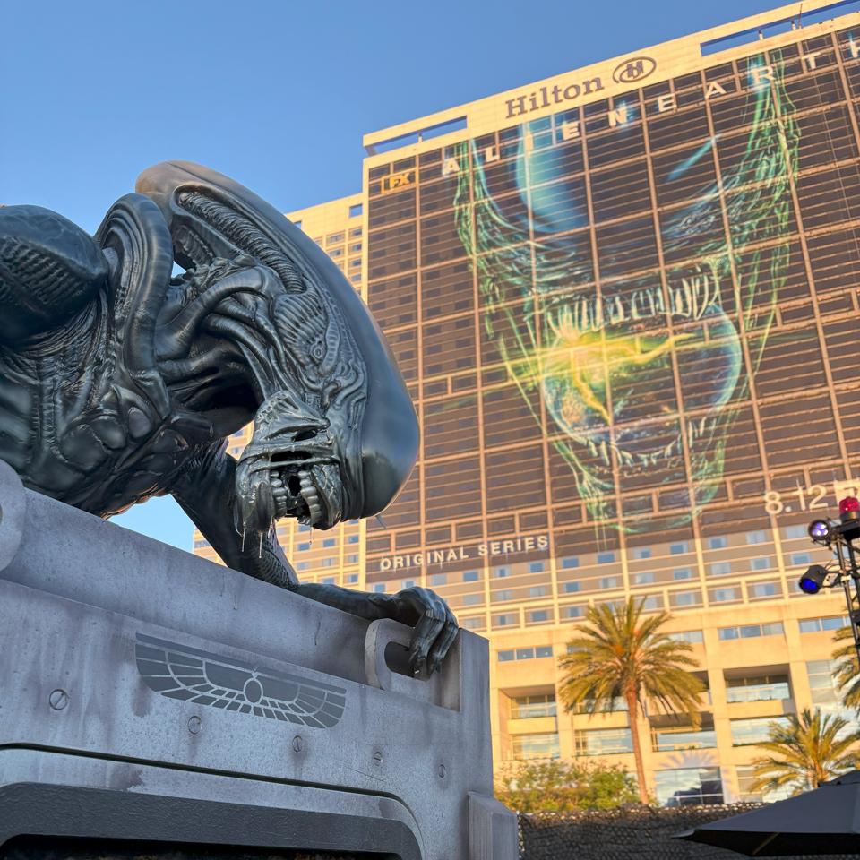 Alien over Hilton