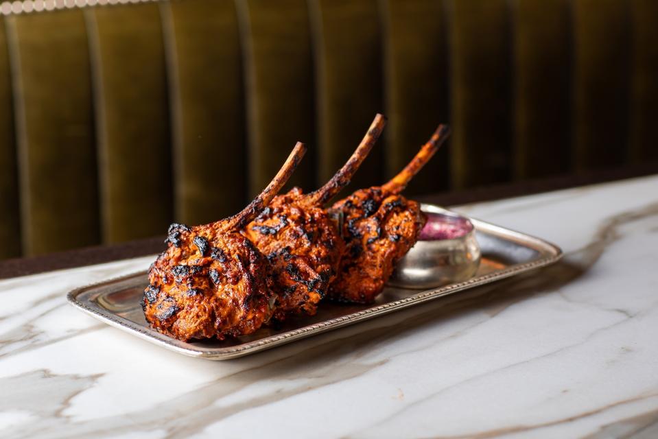 Gymkhana - TANDOORI LAMB CHOPS - Courtesy JKS Restaurants