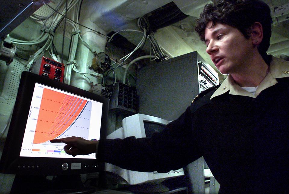 San DiegoLt. Commander Rose O'Carroll, Division Officer of the METOC office aboard the USS Bonhomm