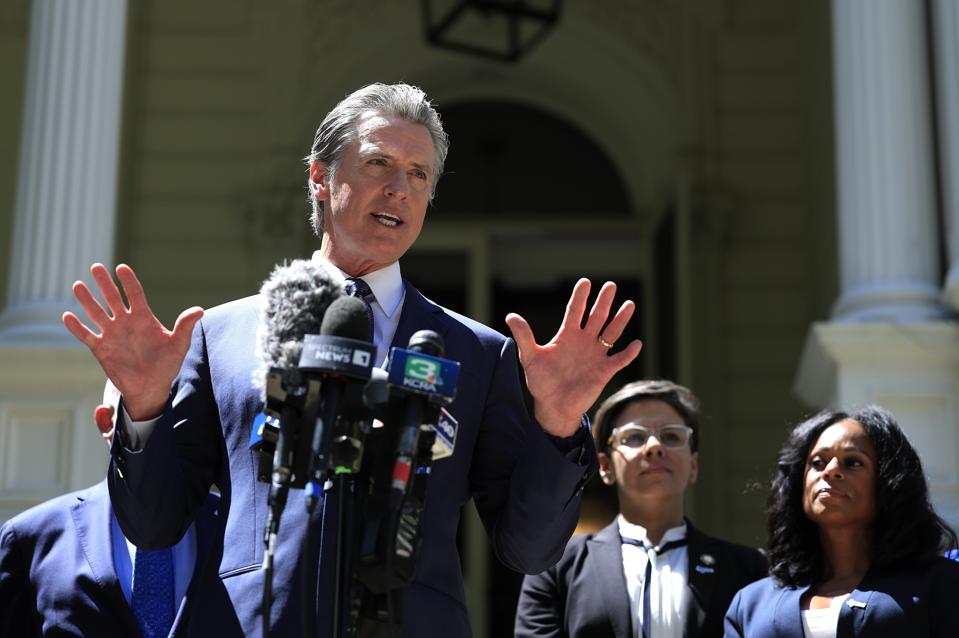 California Gov. Newsom Discusses Texas' Redistricting Plan