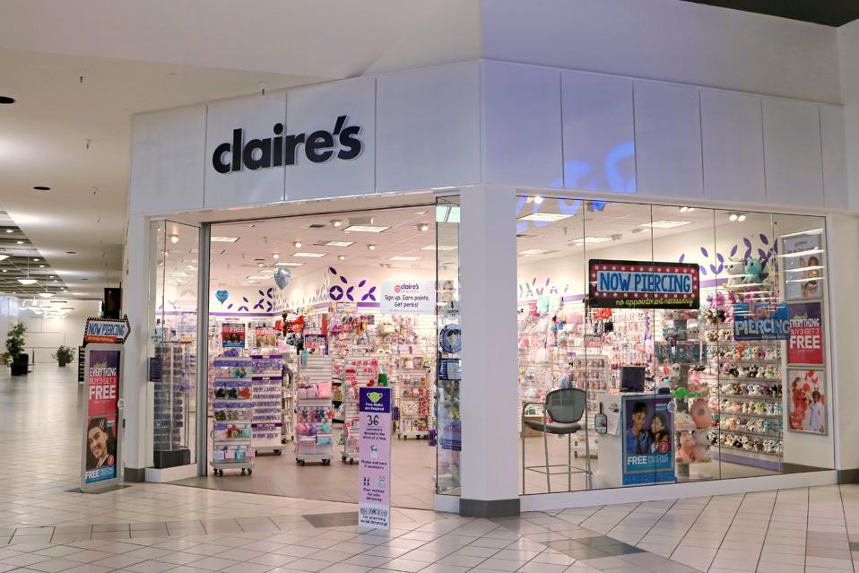 Claire's store in indoor mall