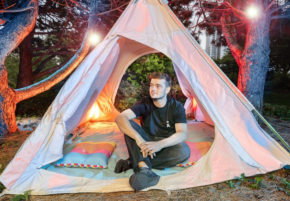 Martin Garrix poses backstage prior to a performance at Lollapalooza. Sunday, August 3, 2025 at Grant Park in Chicago, IL (Photo by Barry Brecheisen)
