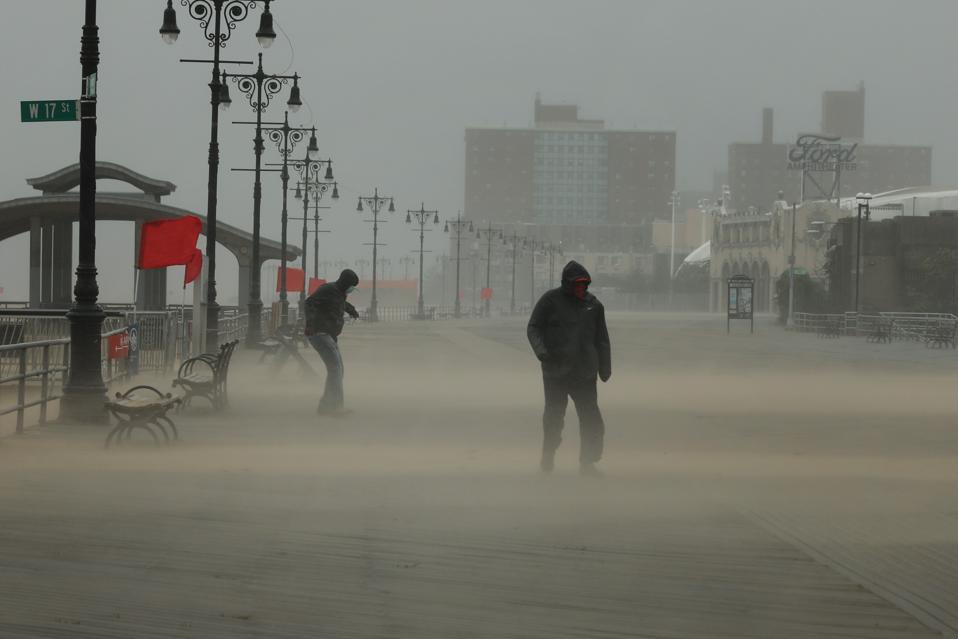 Tropical Storm Isaias Hits New York City Bringing Heavy Wind And Rain