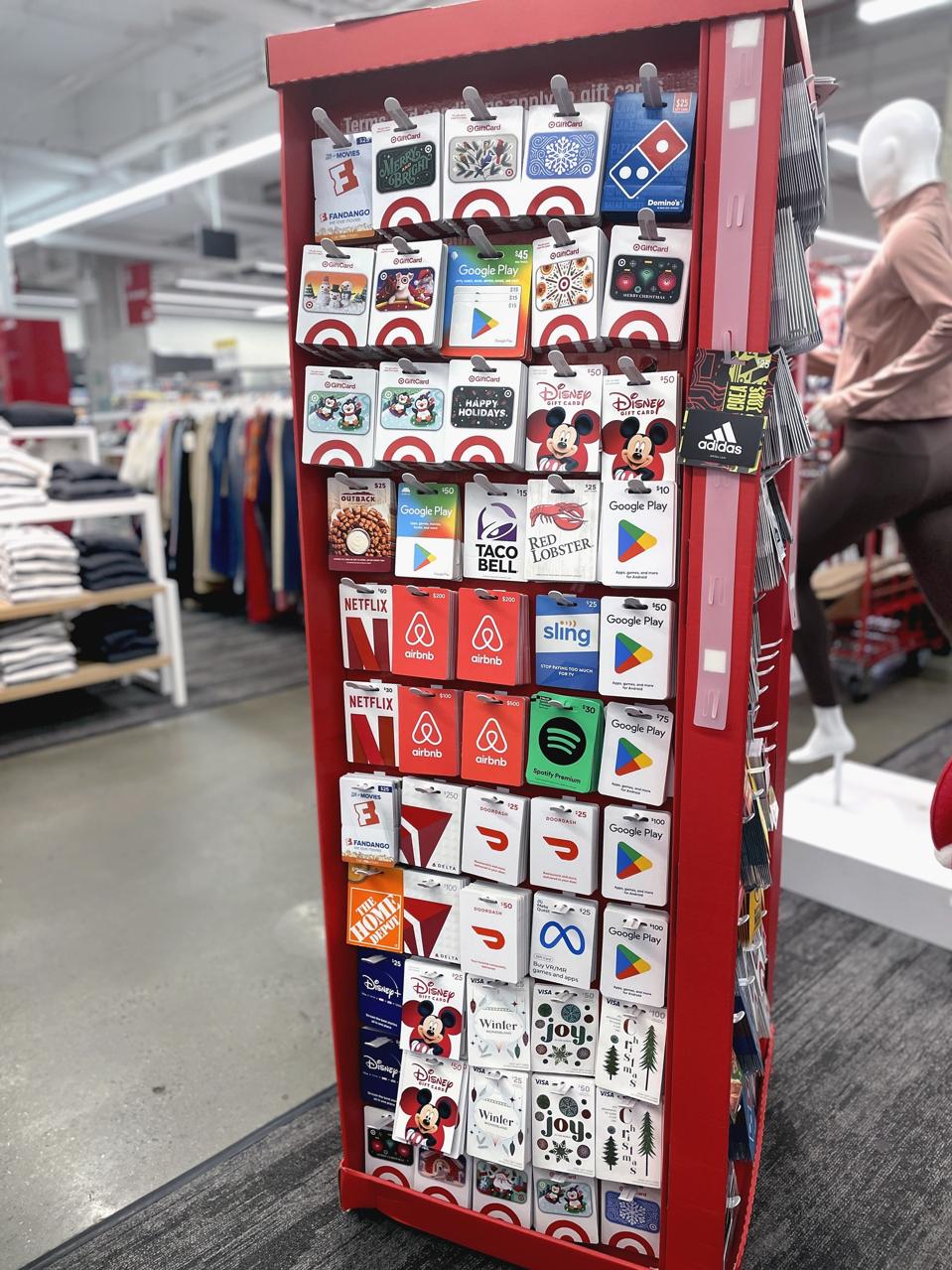 Gift cards for sale