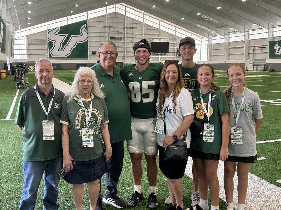 USF's Christian Helms and family