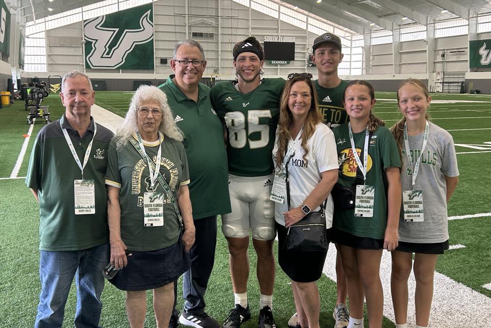 USF's Christian Helms and family