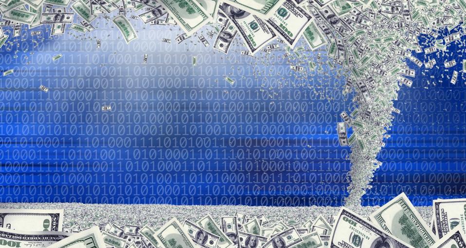 Storm of money tornado over binary codes