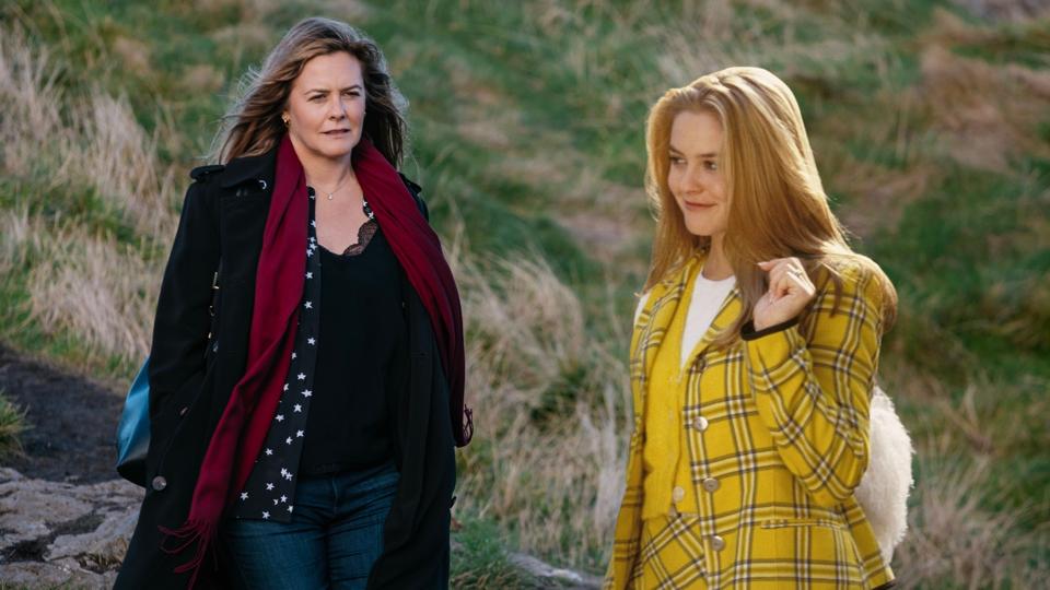 Alicia Silverstone in her new "Irish Blood" series and in the 1995 "Clueless" movie.