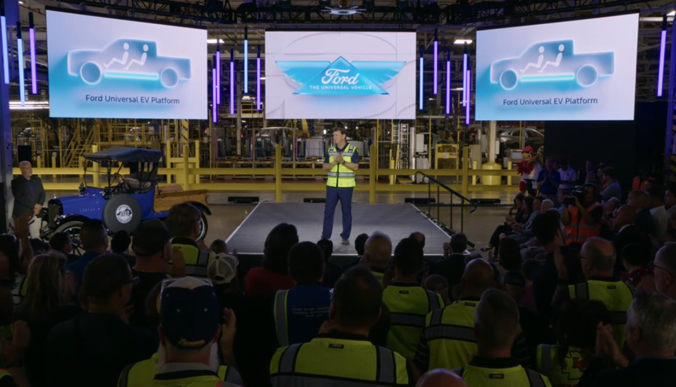 The first product will be a midsize electric pickup truck in 2027. 