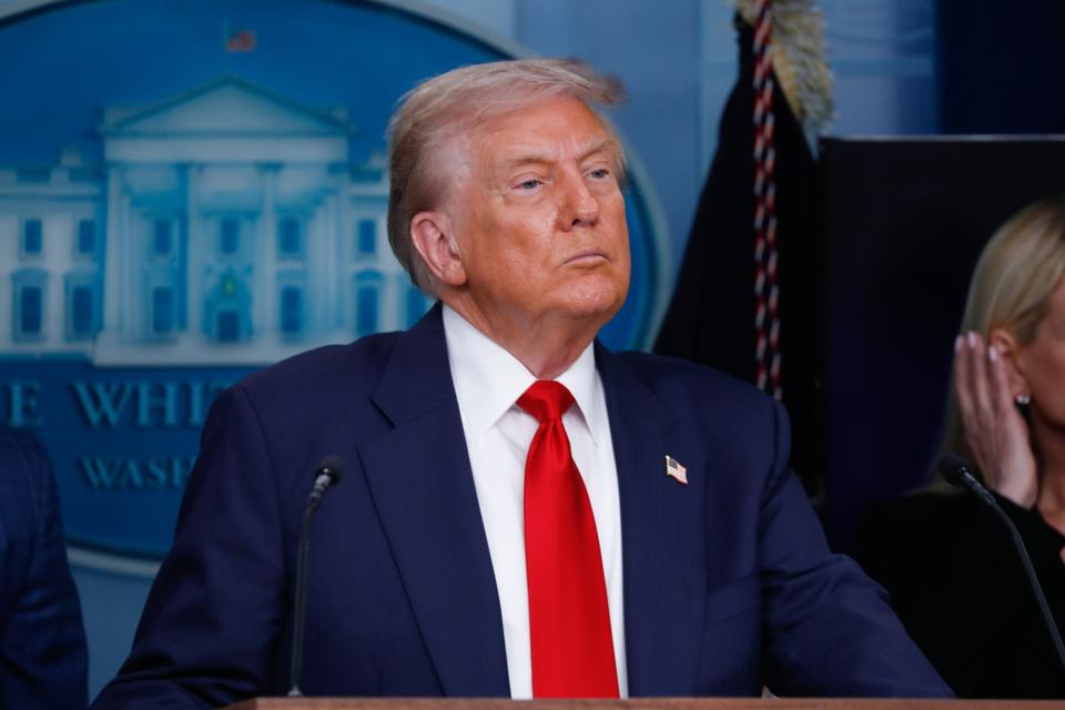 Press conference at White House
