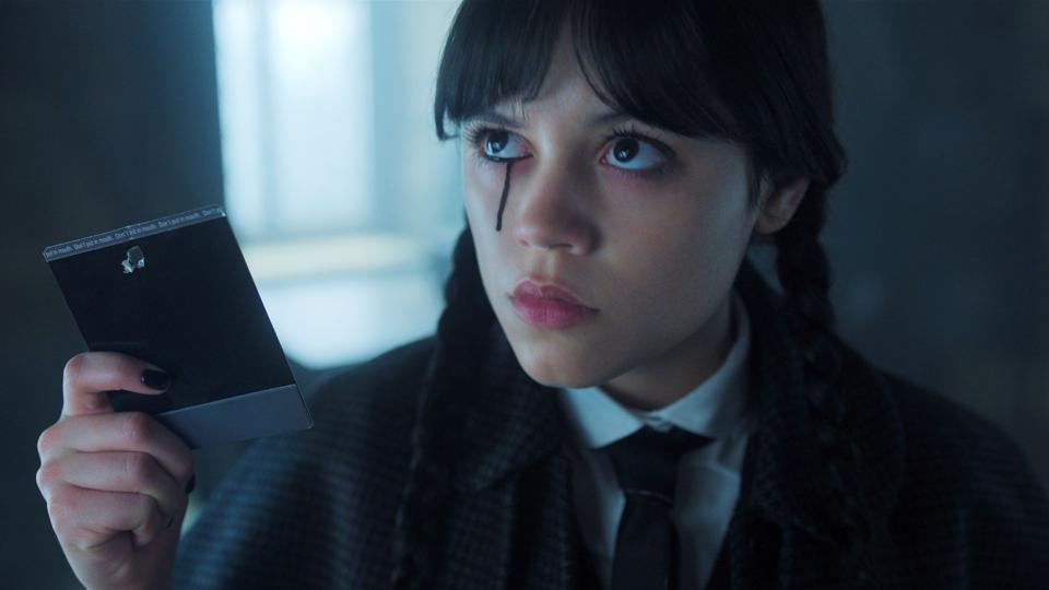 Jenna Ortega in "Wednesday" Season 2, Part 1.