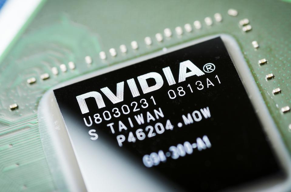 Nvidia chip representing the topic of NVDY vs NVDA stocks.