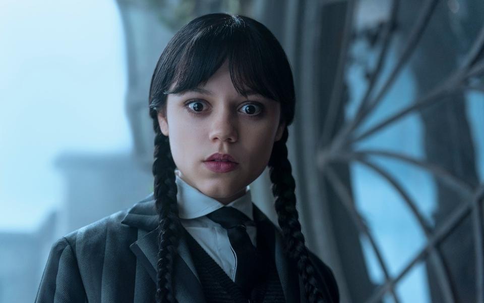 Jenna Ortega as Wednesday Addams in the second episode of "Wednesday."