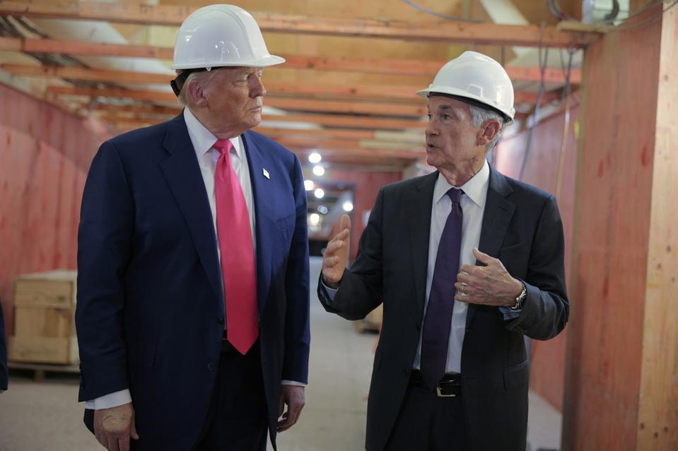 President Trump with Federal Reserve Chair Jay Powell