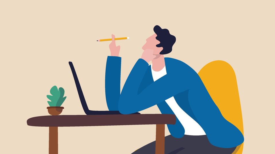 Boring office worker, exhausted or fatigue employee, afternoon slump or tired and burnout at work concept, sleepy businessman office worker hand on chin bored sitting low energy on his working desk.