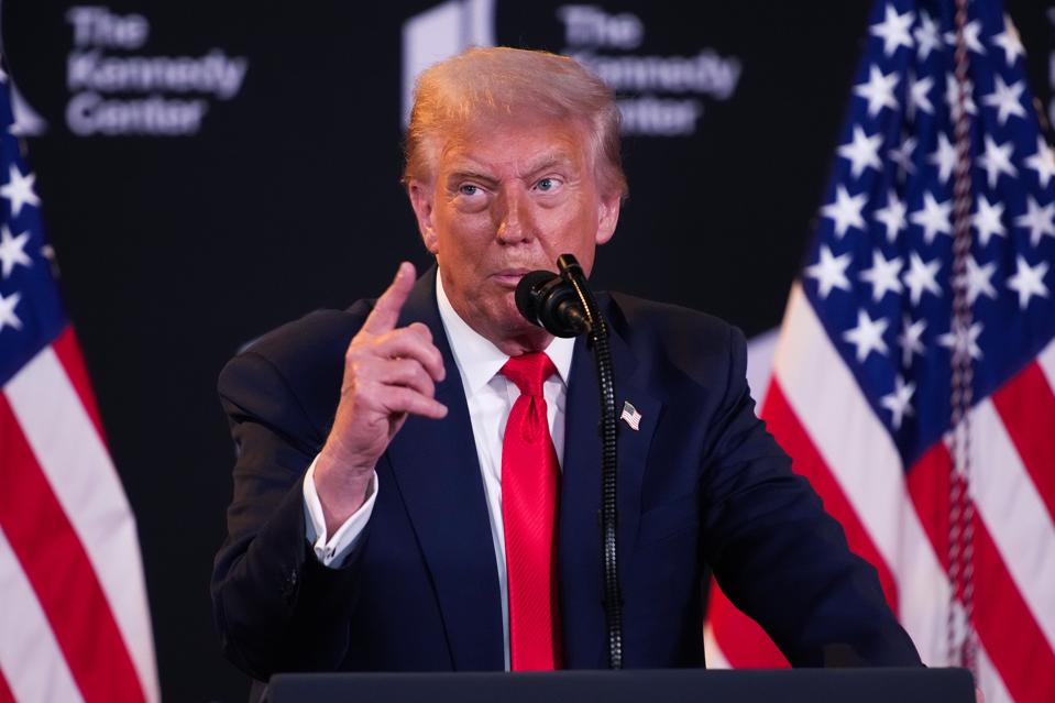 President Trump Makes An Announcement At The Kennedy Center