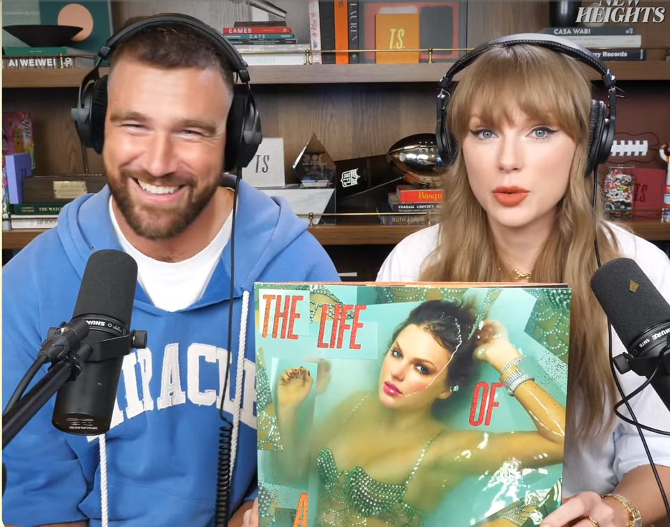 Taylor Swift and Travis Kelce on new heights