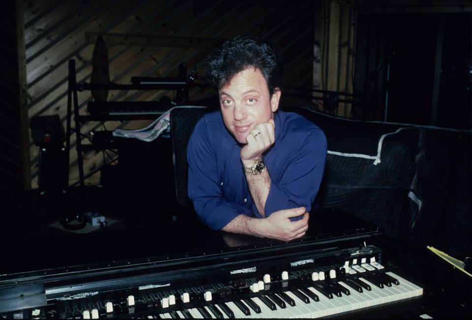 Billy Joel in recording Studio for The Bridge album.