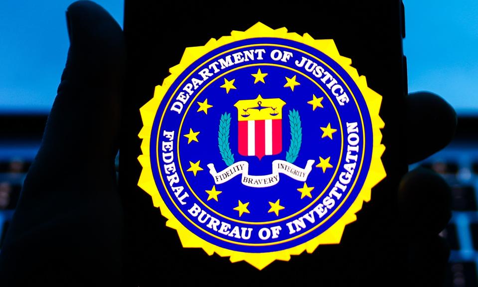 FBI logo on phone