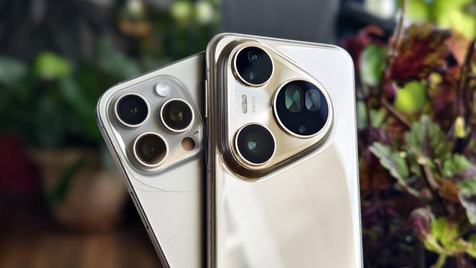 iPhone 16 Pro and Huawei Pura 80 Ultra camera modules.