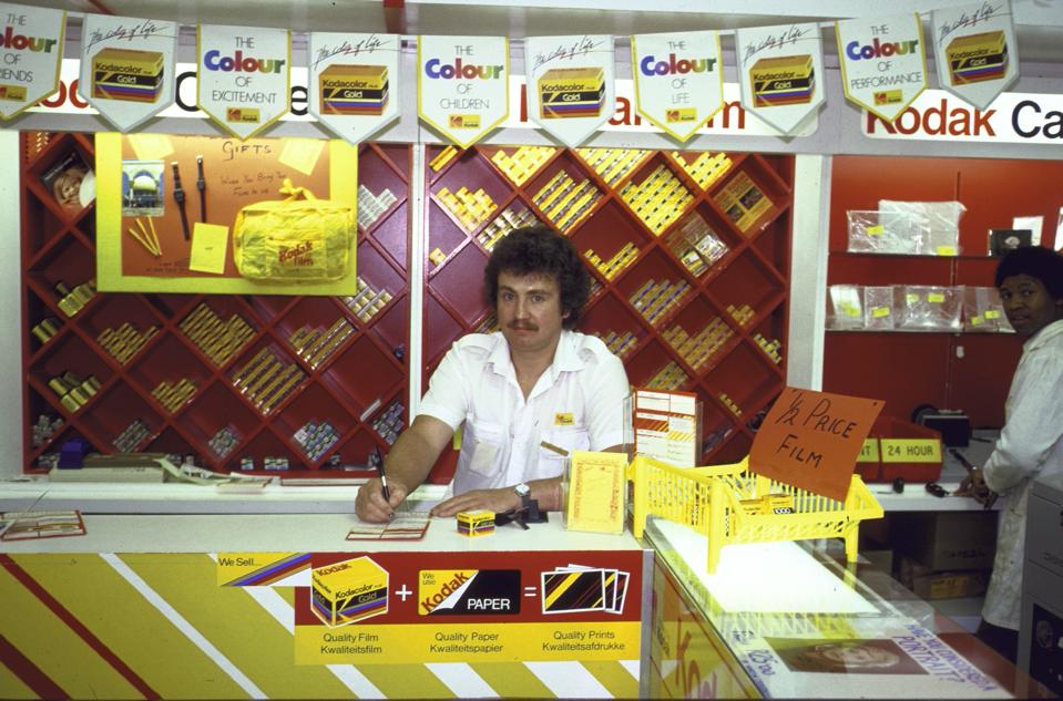 A Kodak dealer in a shopping center.