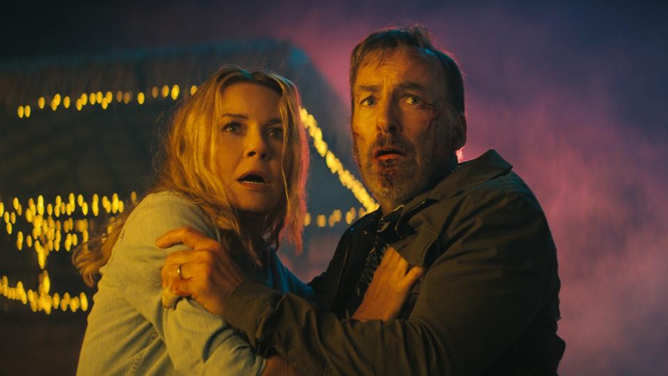 Connie Nielsen and Bob Odenkirk in "Nobody 2."
