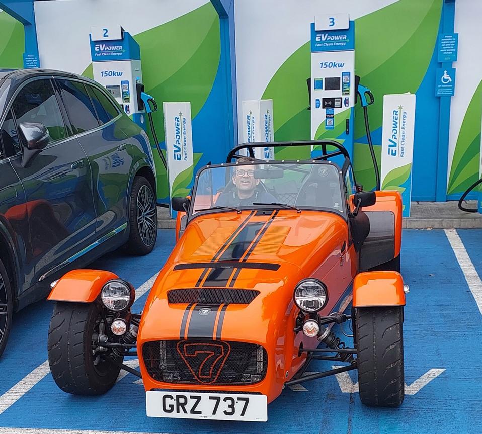 A small, light car showing that cars don't need to get bigger and heavier.