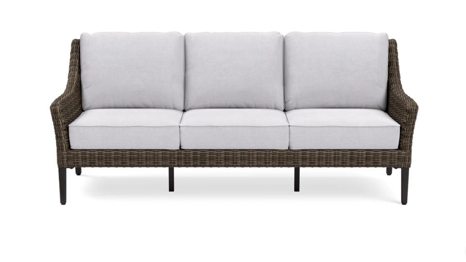 Yardbird wicker sofa on white background