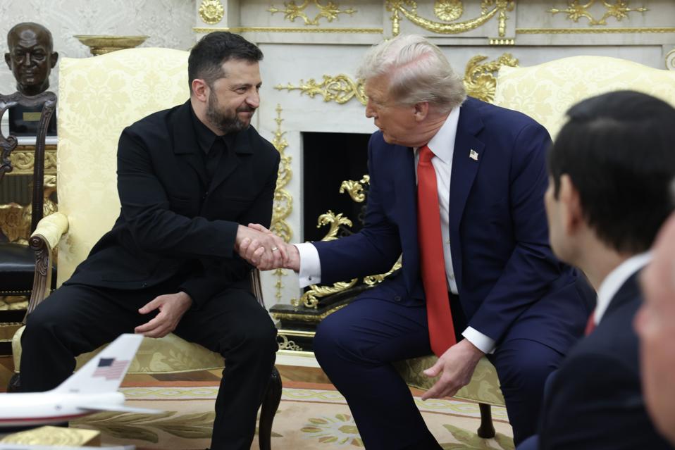 European Leaders Join Ukrainian President Zelensky For White House Meeting With Trump
