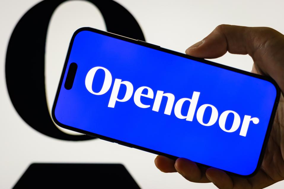 Opendoor Technologies logo displayed on smartphone screen
