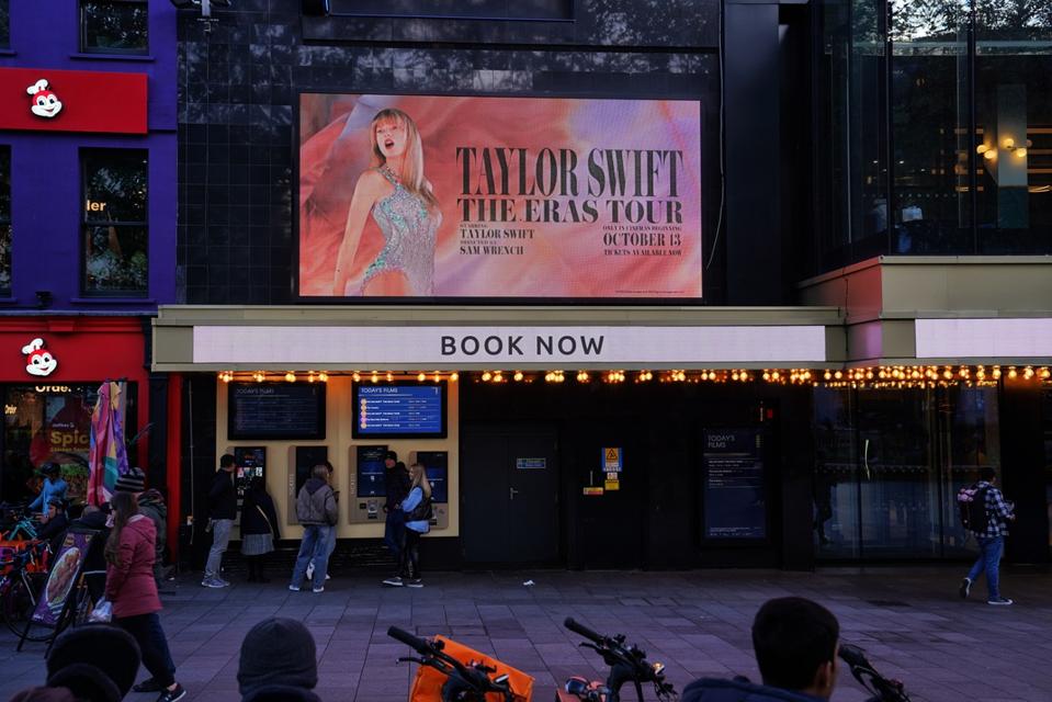 Taylor Swift: The Eras Tour, ODEON Luxe Cinema, Leicester Square, London, West End,  UK