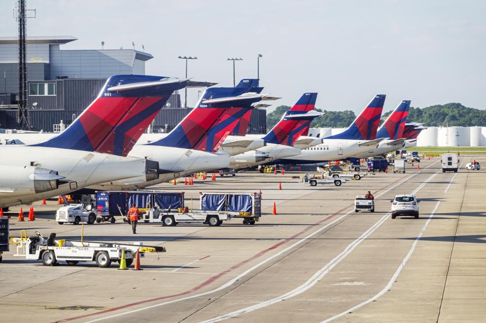 Georgia, Atlanta, Hartsfield-Jackson International Airport with Delta Air Lines jets