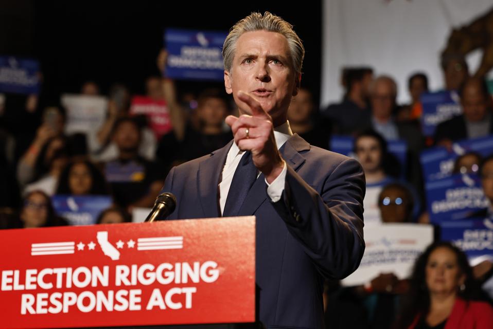 California Governor Newsom Makes Announcement On Gerrymandering In Response To Trump's Efforts In Texas