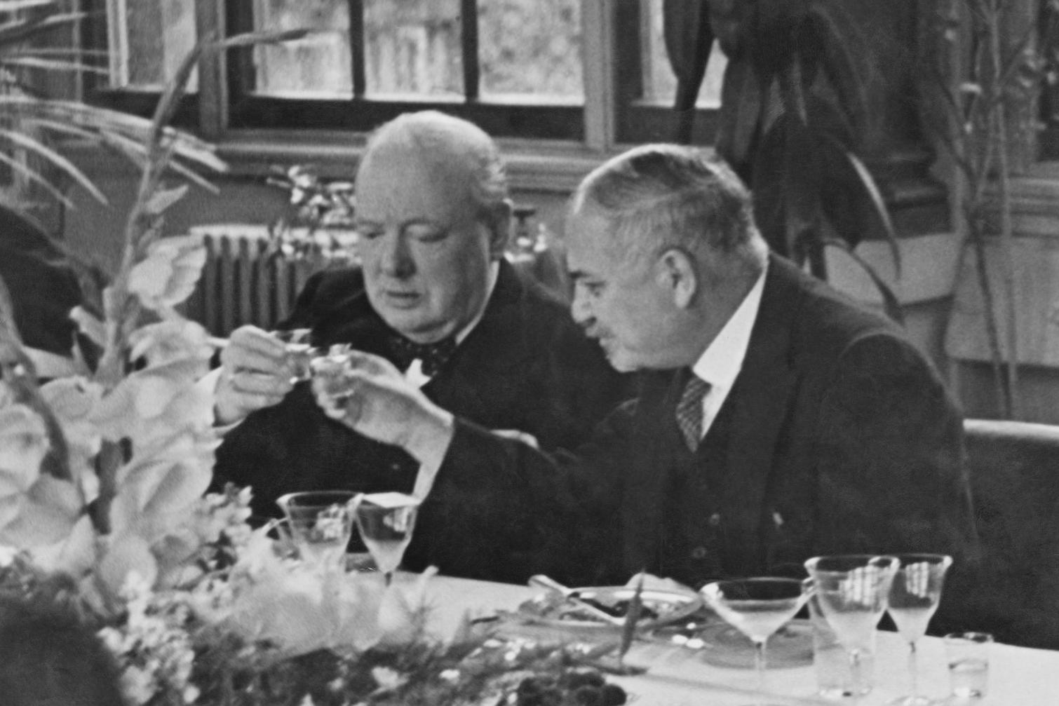 Churchill And Soviet Ambassador Ivan Maisky