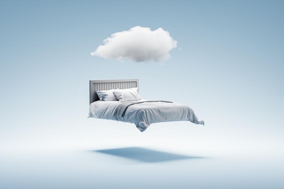 dreaming and sleeping concept.
