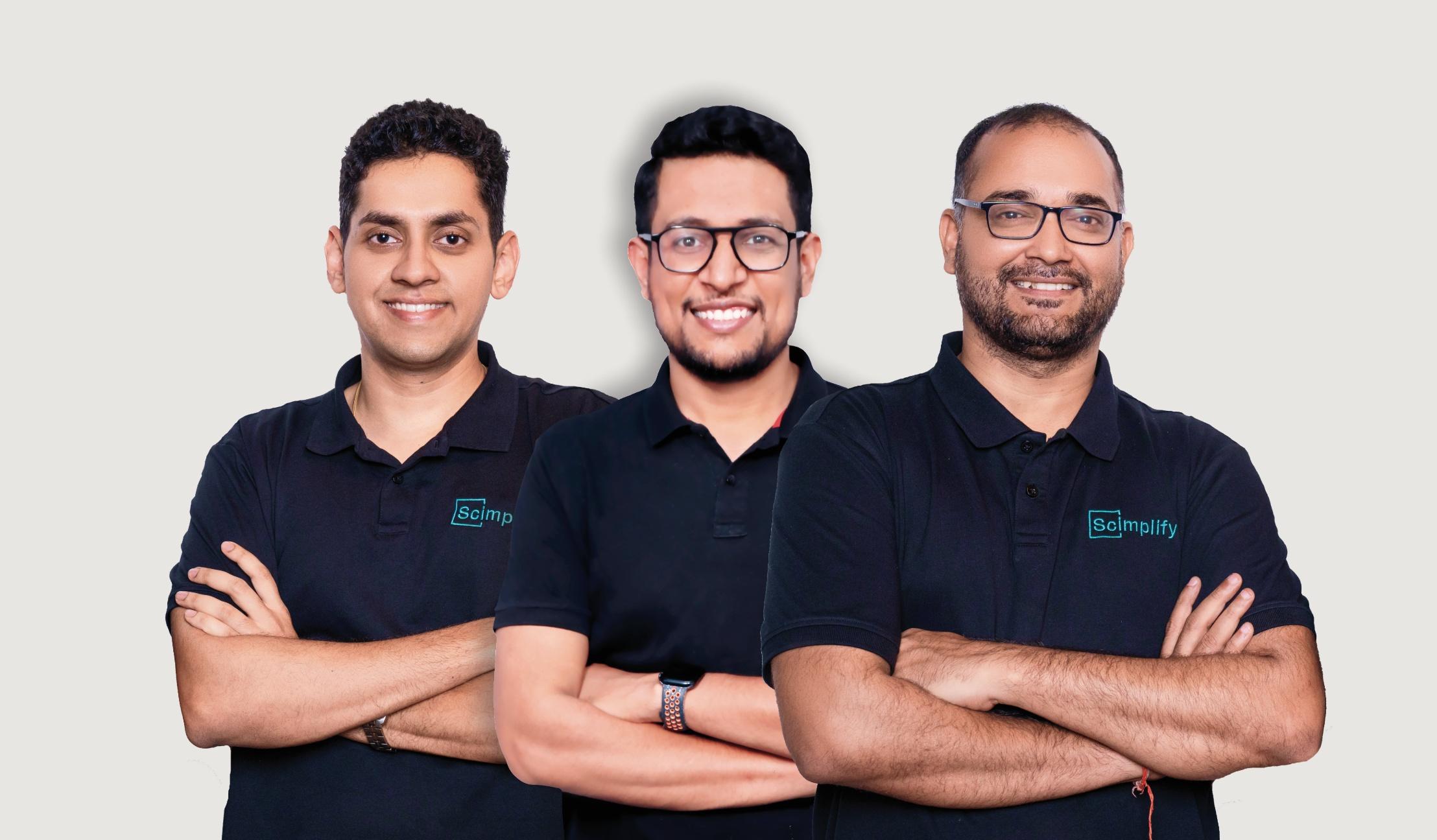 From left: Sachin Santhosh, Dheeraj Dhingra, and Salil Srivastava.