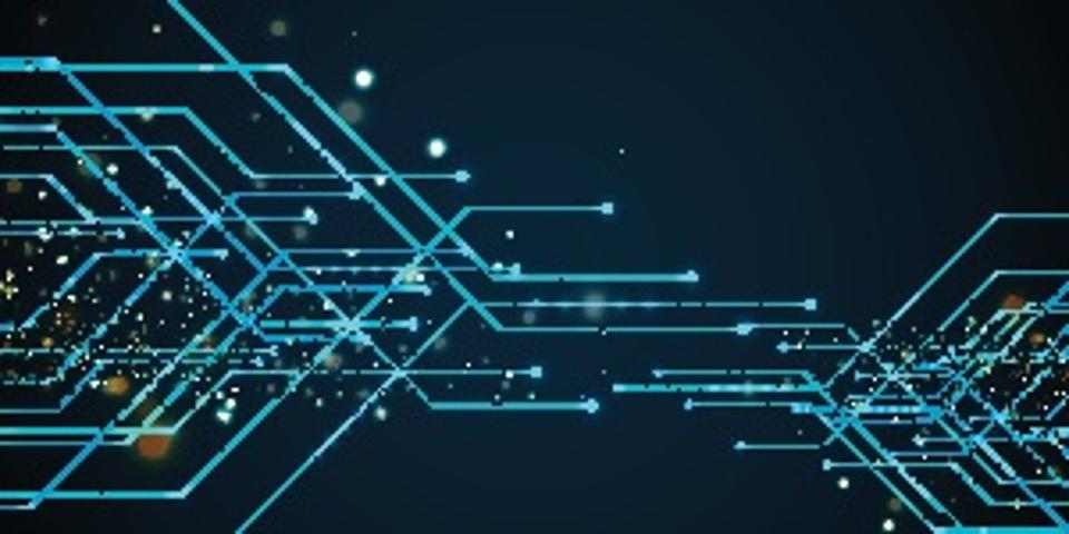 Abstract Technology Background , blue circuit board pattern