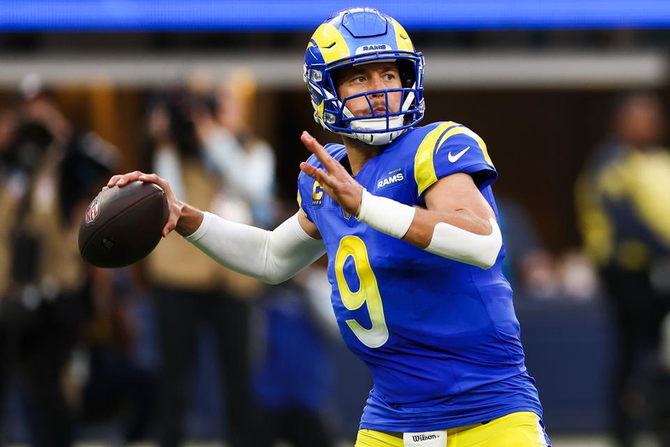 Los Angeles Rams quarterback Matthew Stafford.