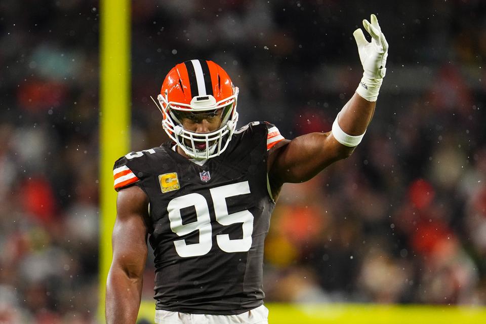 Cleveland Browns defensive end Myles Garrett.